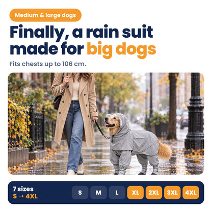 TheCalmPaw™ | RainGuard Full-Body Dog Raincoat